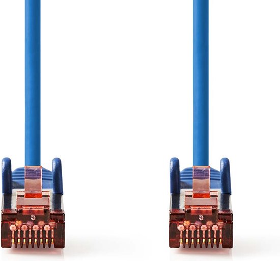 Nedis CAT6 Netwerkkabel - RJ45 Male - RJ45 Male - S/FTP - 10.0 m - Rond - LSZH - Blauw - Polybag - afbeelding 9
