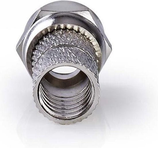 F-connector | Mannelijk | Voor 6,8mm-coaxkabels | 25 stuks | Metaal - afbeelding 44