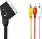 Nedis Scart - Composiet 3RCA kabel - 2 meter - afbeelding 2