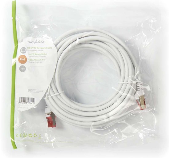 Nedis CAT6 Netwerkkabel - RJ45 Male - RJ45 Male - S/FTP - m - Rond - LSZH - afbeelding 71