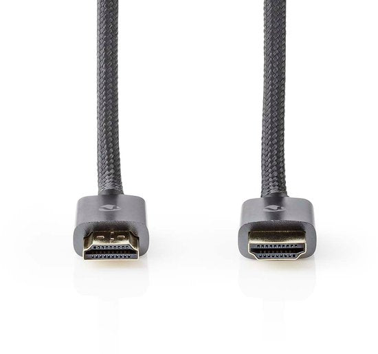 Nedis High Speed ​​HDMI-Kabel met Ethernet - HDMI Connector - HDMI Connector - 4K@60Hz - ARC - 18 Gbps - 3.00 m - Rond - Katoen - Gun Metal Grijs - Cover Window Box - afbeelding 16