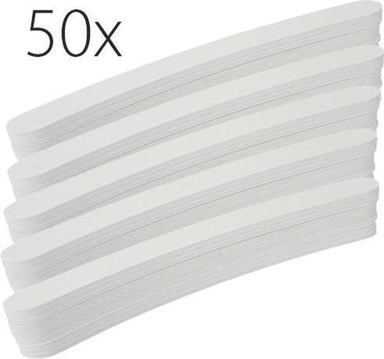 50x boemerang nagelvijl #100/180, wit - afbeelding 4