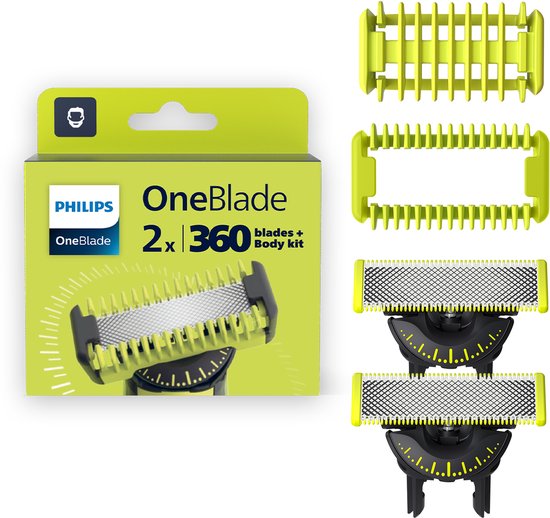 Philips OneBlade 360 Blade Body Kit - Vervangmesjes Body Kit - 2 stuks - QP624/50 - afbeelding 1