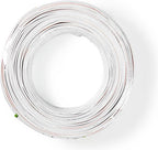 Speaker-Kabel - 2x 0.75 mm² - CCA - 100.0 m - Rond - PVC - Wit - Folieverpakking - afbeelding 3