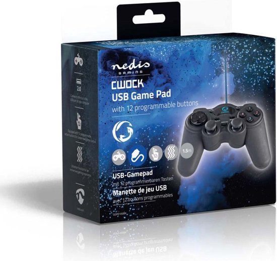 Nedis Gamepad | Force Feedback | USB-Voeding | Werkt met USB-Apparaten - afbeelding 9
