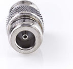 Nedis Satelliet- en Antenne-Adapter - N-Female - N-Female - Vernikkeld - 50 Ohm - Recht - Metaal - Zilver - 10 Stuks - Envelop - afbeelding 2