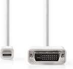 Nedis Mini DisplayPort-Kabel - DisplayPort 1.2 - Mini-DisplayPort Male - DVI-D 24+1-Pins Male - 21.6 Gbps - Vernikkeld - 2.00 m - Rond - PVC - Wit - Envelop - afbeelding 6