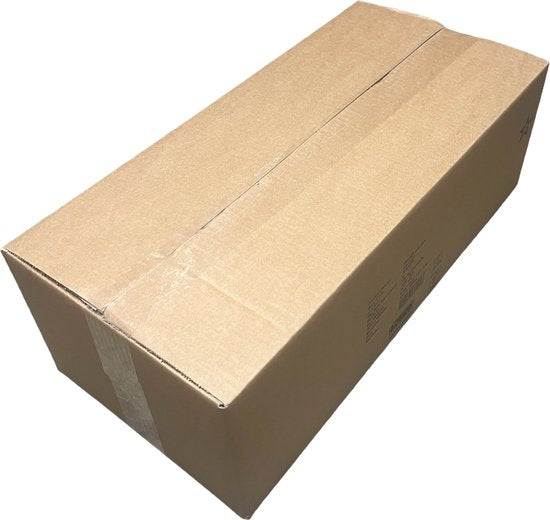 Vouwdozen Stevig 45 stuks binnenmaat 51,3 cm x 23,6 cm x 17,3 cm ( LxBxH ) met lichte opdruk aan 2 zijden dubbele golf ( opdruk is max 5% van buitenzijde doos) - afbeelding 2
