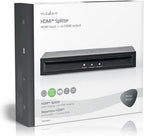 HDMI-Splitter - 2 poort(en) - HDMI Input - 2x HDMI Output - 4K@30Hz - 3.4 Gbps - Metaal - Antraciet - afbeelding 6
