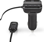 Nedis FM-Audiotransmitter voor Auto - Gefixeerd - Handsfree bellen - 0.8 " - LED-Scherm - Bluetooth - 5.0 V DC / 1.0 A / 5.0 V DC / 2.4 A - Google Assistant / Siri - Grijs / Zwart - afbeelding 5