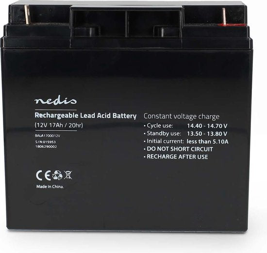 Nedis Oplaadbare Loodaccu - Oplaadbaar - 12 V - afbeelding 1