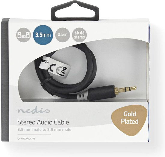 Nedis Stereo-Audiokabel - 3,5 Male - 3,5 Male - m - Rond - afbeelding 4