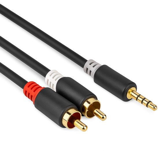 Nedis 3,5mm Jack - Tulp stereo audio kabel - zwart - meter - afbeelding 8