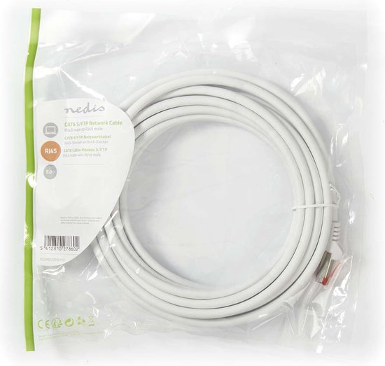 Nedis CAT6 Netwerkkabel - RJ45 Male - RJ45 Male - S/FTP - m - Rond - LSZH - afbeelding 120