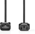 Nedis electriciteitssnoer Zwart m C14 stekker C13 stekker Zwart — EAN 5412810281794