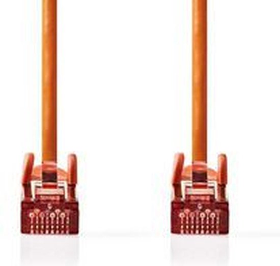 Nedis CAT6 Netwerkkabel - RJ45 Male - RJ45 Male - S/FTP - 20.0 m - Rond - LSZH - Oranje - Polybag - afbeelding 3