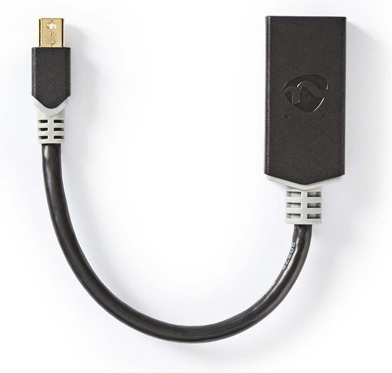 Nedis Mini DisplayPort-Kabel - DisplayPort 1.4 - Mini-DisplayPort Male - HDMI Output - 48 Gbps - Verguld - 0.20 m - Rond - PVC - Antraciet - Window Box - afbeelding 2