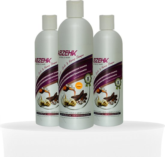 ABZEHK Knoflook en Johannesbroodboom Shampoo, 400ml - afbeelding 3