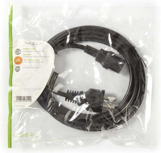 Nedis electriciteitssnoer Zwart m C13 - afbeelding 8
