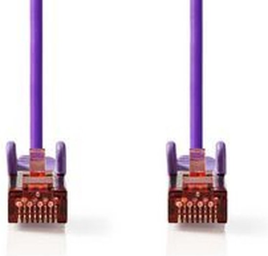 Nedis CAT6 Netwerkkabel - RJ45 Male - RJ45 Male - S/FTP - 20.0 m - Rond - LSZH - Violet - Polybag - afbeelding 4