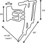 OMB Lunar Reach - Kantelbare en draaibare muurbeugel - Geschikt voor tv's van 32 t/m 50 inch - afbeelding 6