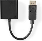 Nedis DisplayPort-Adapter - DisplayPort Male - VGA Female 15p - 1080p - Vernikkeld - Recht - 0.20 m - Rond - PVC - ABS - Zwart - Label - afbeelding 5