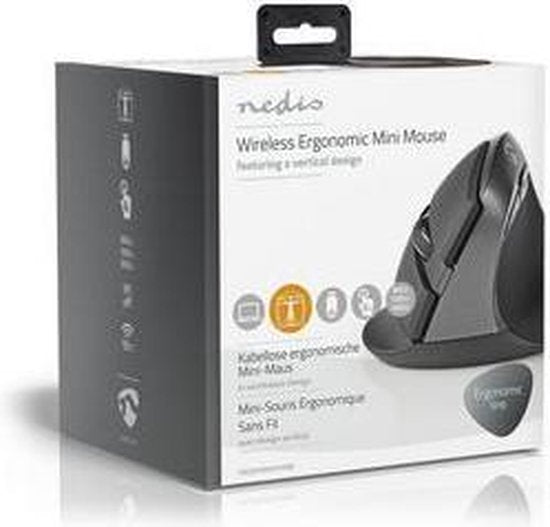 Nedis Muis - Draadloos - 800 / 1200 / 1600 dpi - Instelbare DPI - Aantal knoppen: 6 - Programmeerbare knoppen - Rechtshandig - afbeelding 14