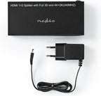 HDMI-Splitter - 2 poort(en) - HDMI Input - 2x HDMI Output - 4K@30Hz - 3.4 Gbps - Metaal - Antraciet - afbeelding 7