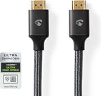 Nedis Ultra High Speed ​​HDMI-Kabel - HDMI Connector - HDMI Connector - 8K@60Hz - 48 Gbps - 1.00 m - Rond - 6.3 mm - Gun Metal Grijs - Cover Window Box - afbeelding 6