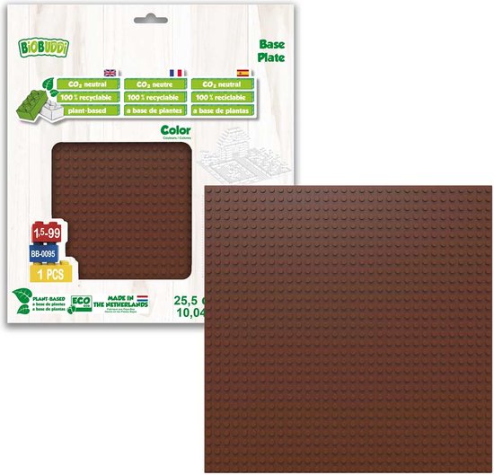 BiOBUDDi Basisplaten 32x32 basisplaat bruin BB-0095 Caramel Brown - afbeelding 4