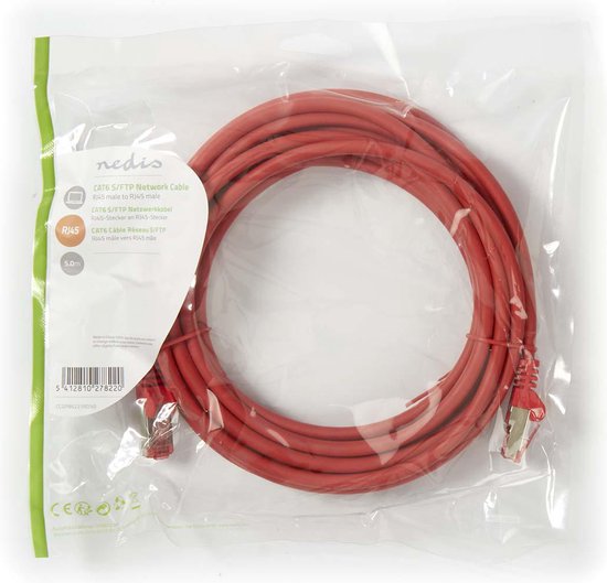 Nedis CAT6 Netwerkkabel - RJ45 Male - RJ45 Male - S/FTP - m - Rond - LSZH - afbeelding 83