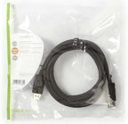 DisplayPort-Kabel - DisplayPort Male - DisplayPort Male - 4K@60Hz - Vernikkeld - 3.00 m - Rond - PVC - Zwart - Polybag - afbeelding 2