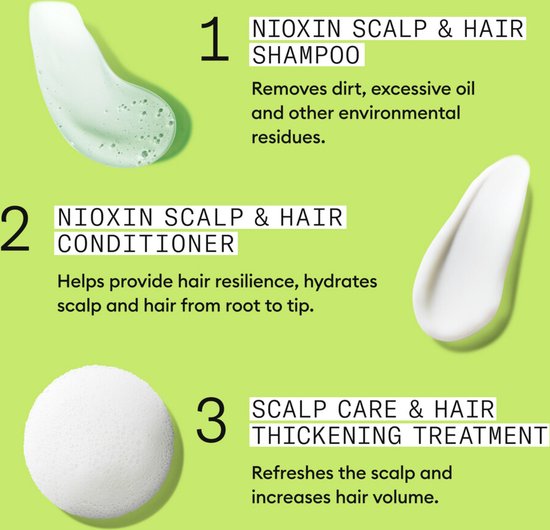 Nioxin System 2 – Loyalty Kit - voor Natuurlijk Haar - Anti Haaruitval – Gevorderde Uitdunning – 300+300+100ml - afbeelding 8