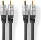 Stereo-Audiokabel | 2x RCA Male - 2x RCA Male | m | Antraciet - afbeelding 6