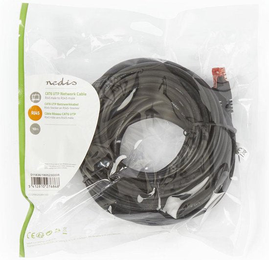 Nedis CAT6 Netwerkkabel - RJ45 Male - RJ45 Male - U/UTP - m - Rond - PVC - afbeelding 10