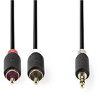 Nedis 3,5mm Jack - Tulp stereo audio kabel - zwart - meter - afbeelding 5