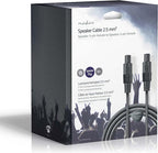 Nedis Speaker-Kabel - 48 0.20 - Koper - m - Rond - PVC - Donkergrijs - Gift Box - afbeelding 11