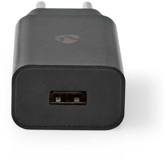 Nedis Oplader - 12 W - 1x 2.4 A - Outputs: 1 - USB-A - Geen Kabel Inbegrepen - Single Voltage Output - Zwart - afbeelding 3