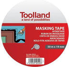 Toolland Afplaktape, zelfklevend, laat geen lijmresten na, 19 mm x 50 m - afbeelding 2