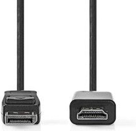 Nedis DisplayPort-Kabel - DisplayPort Male - HDMI Connector - 4K@30Hz - Vernikkeld - 2.00 m - Rond - PVC - Zwart - Doos - afbeelding 6