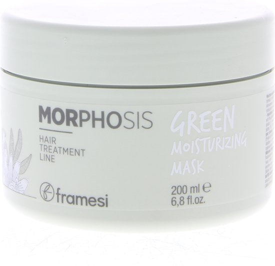 Framesi Morphosis green Moisturizing Mask Masker Alle Haartypen 200ml - afbeelding 1