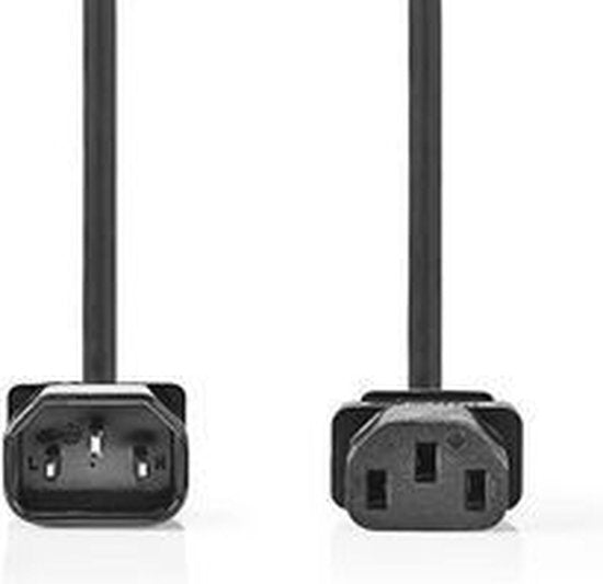 Nedis electriciteitssnoer Zwart m C14 stekker C13 stekker - afbeelding 2
