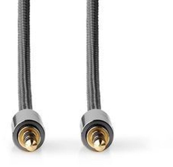 Nedis Stereo-Audiokabel - 3,5 mm Male - 3,5 mm Male - Verguld - 5.00 m - Rond - Grijs / Gun Metal Grijs - Cover Window Box - afbeelding 6