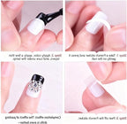 Crescentvormige French manicure stickers voor DIY nagelontwerpen - 130 stuks voor perfecte nagels, nail art en nagelverzorging - afbeelding 2