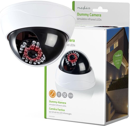 Nedis Dummy Beveiligingscamera - Dome - Batterij Gevoed - Binnen - Wit - afbeelding 14