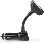 Nedis FM-Audiotransmitter voor Auto - Zwanenhals - Handsfree bellen - 1.5 " - LED-Scherm - Bluetooth - 5.0 V DC / 1.0 A / 5.0 V DC / 2.4 A - Bass boost - Google Assistant / Siri - Zwart - afbeelding 9