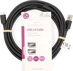 Nedis USB-kabel m 2.0 Micro-USB B Zwart - afbeelding 2