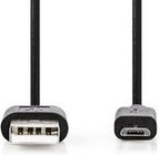 Nedis USB-kabel m 2.0 Micro-USB B Zwart - afbeelding 38