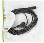 Nedis Stroomkabel - Euro Male - IEC-320-C7 - Recht - Recht - Vernikkeld - 5.00 m - Plat - PVC - Zwart - Envelop - afbeelding 5