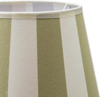 Home Sweet Home - Stoffen - Striped Lampenkap - Conisch - Wit + Groen - Minimalistische stijl - 20 x 15 x 13 cm - E27 fitting - voor tafellampen - - afbeelding 13